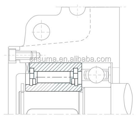 Superamento del cuscinetto a frizione unidirezionale tipo rullo cuscinetto ASNU25 TFS25 1