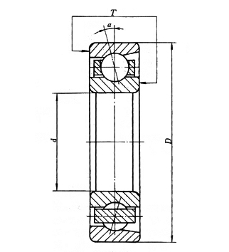 contatto angolare di 34*85*19/30mm che sopporta 7209A 7209AD83 per automobilistico 0