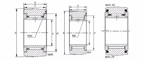 Cina Fabbrica NATR NATV NATR6 NATV6 PP 6x19x12 Cam Follower Needle One Way Roller Bearing Track Bearing 2